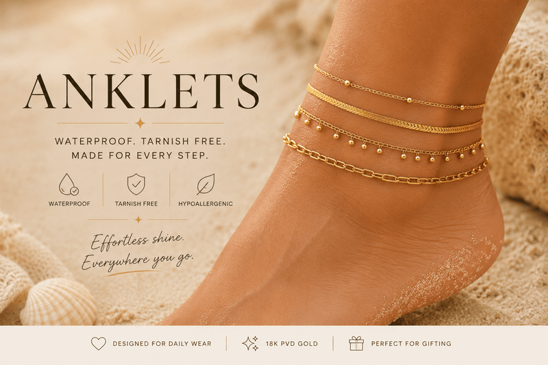 Waterproof Anklets for Everyday Wear - Aella Jewelry Co.