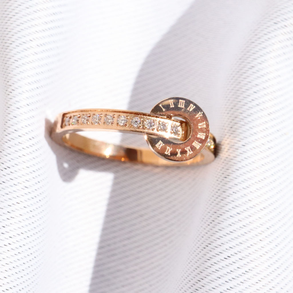 Time to Shine Ring, 18K Gold Plated Steel – Waterproof Gold Jewelry – Aella Jewelry Co.
