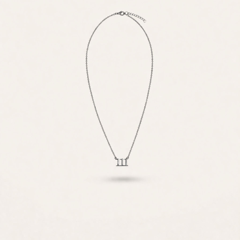 111 Angel Number Necklace – 18K PVD Gold Waterproof Stainless Steel – Waterproof Gold Jewelry – Aella Jewelry Co.