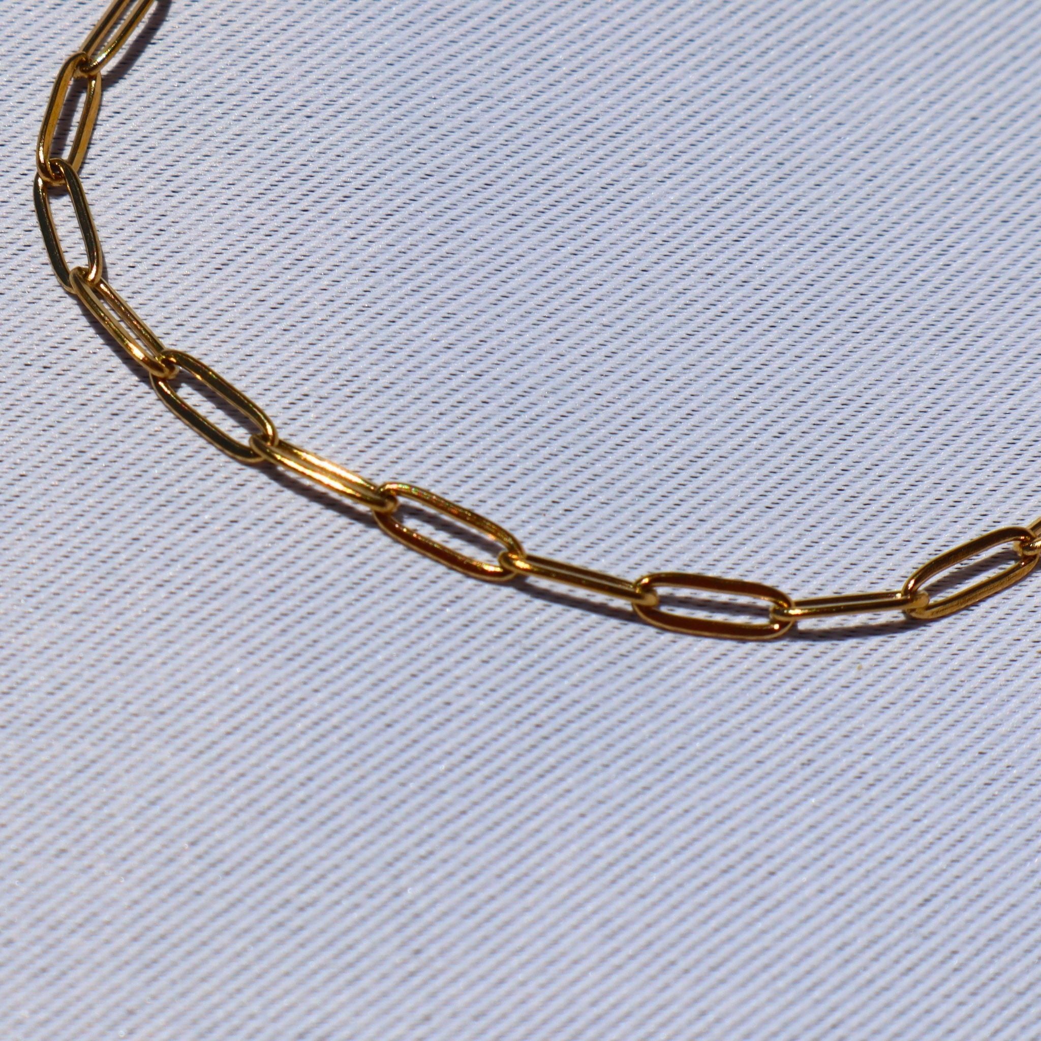 Paperclip Anklet – Waterproof 18K PVD Gold or Stainless Steel Chain Anklet