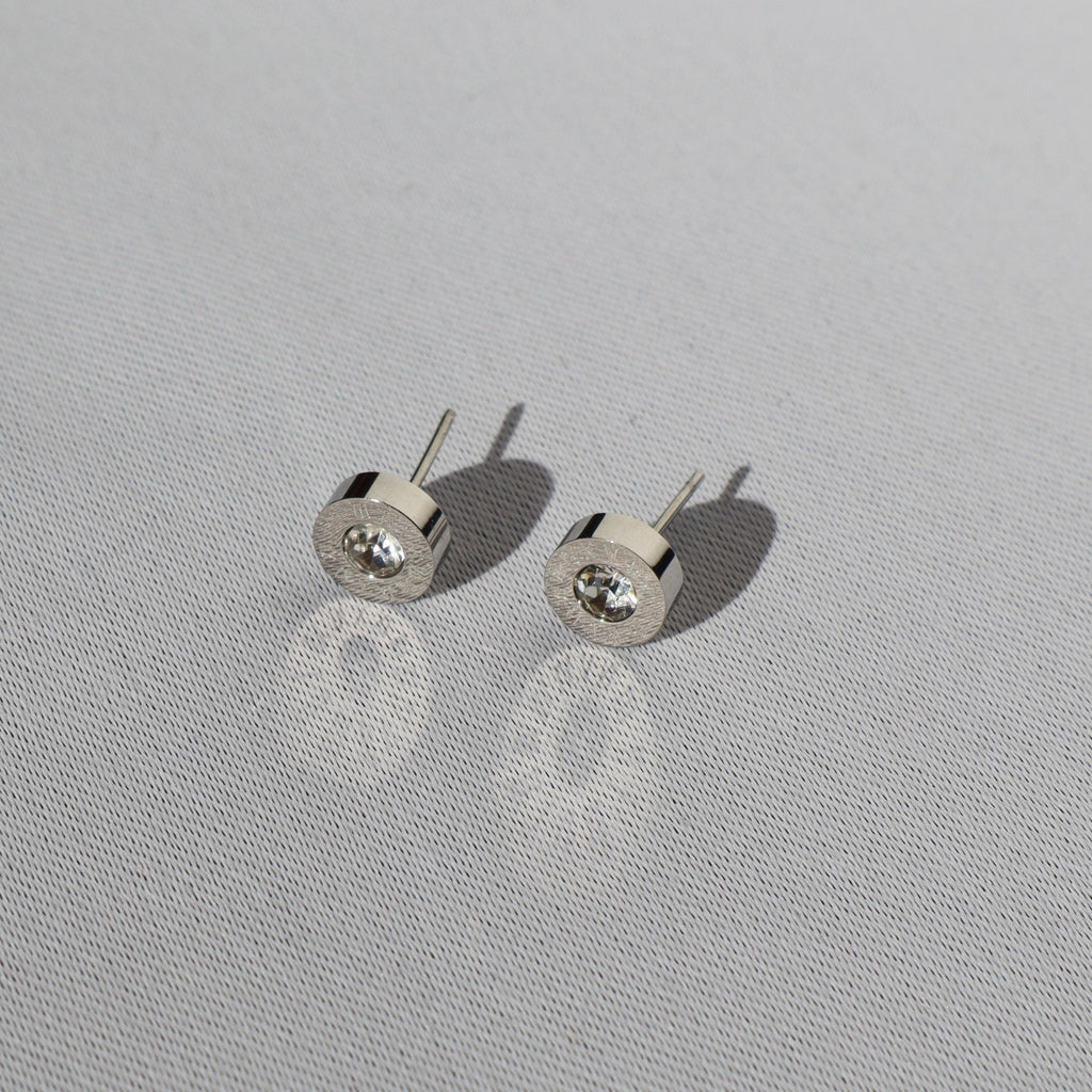 Roman Numeral Stainless Stud Earrings, Stainless Steel – Waterproof Gold Jewelry – Aella Jewelry Co.