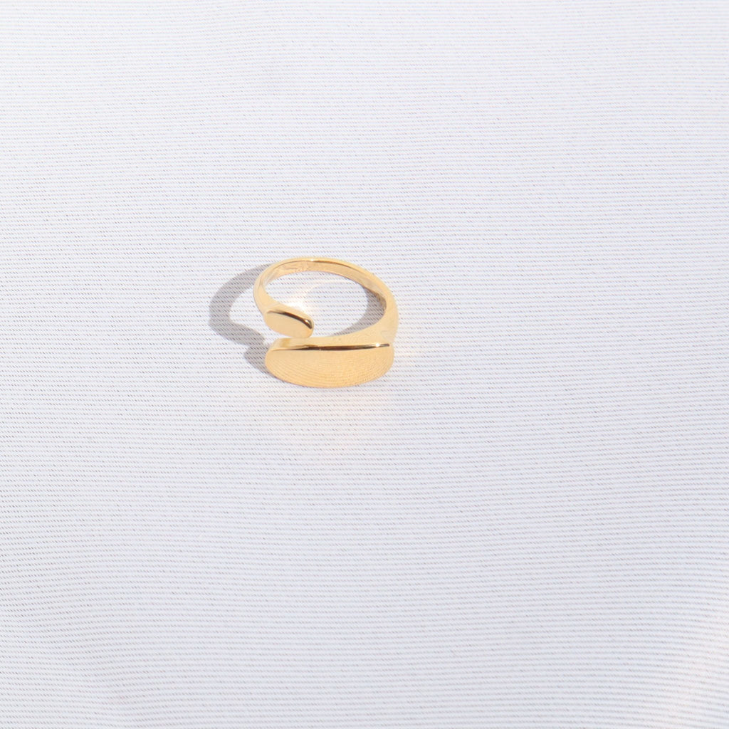 Sculpted Wrap Statement Ring - Gold, 18K Gold Plated Steel – Waterproof Gold Jewelry – Aella Jewelry Co.