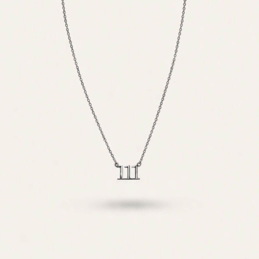 111 Angel Number Necklace – 18K PVD Gold Waterproof Stainless Steel – Waterproof Gold Jewelry – Aella Jewelry Co.