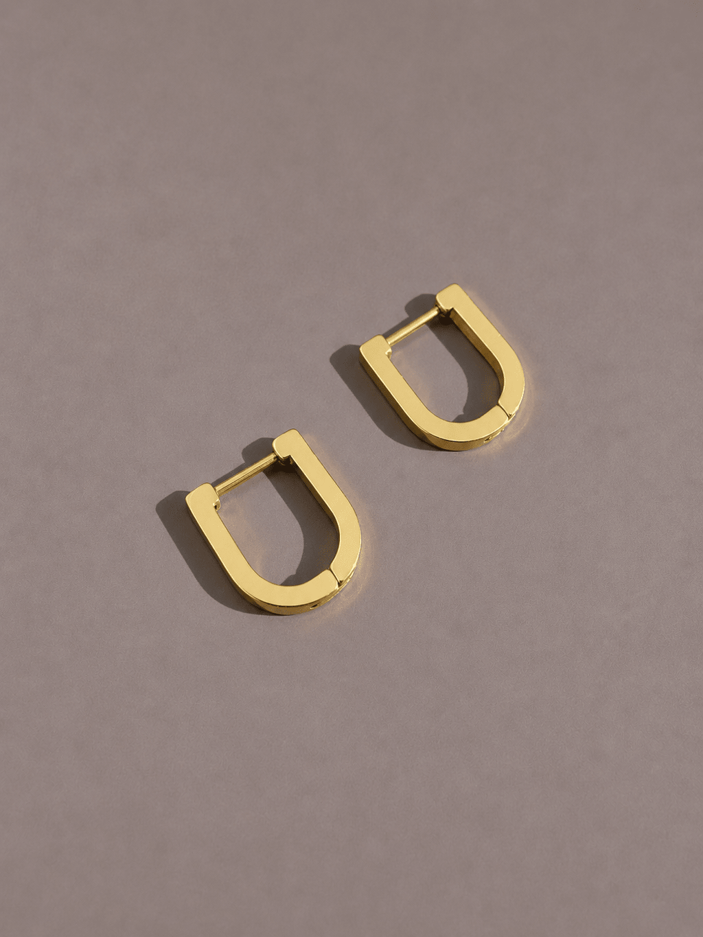 The Monaco Hoops – Waterproof Gold U - Shaped Earrings – Waterproof Gold Jewelry – Aella Jewelry Co.