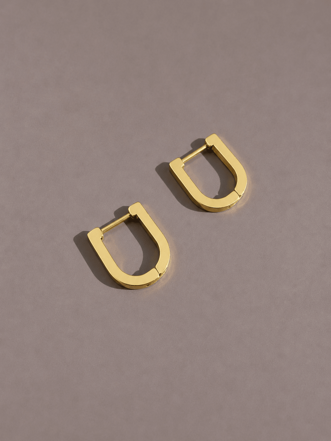 The Monaco Hoops – Waterproof Gold U - Shaped Earrings – Waterproof Gold Jewelry – Aella Jewelry Co.