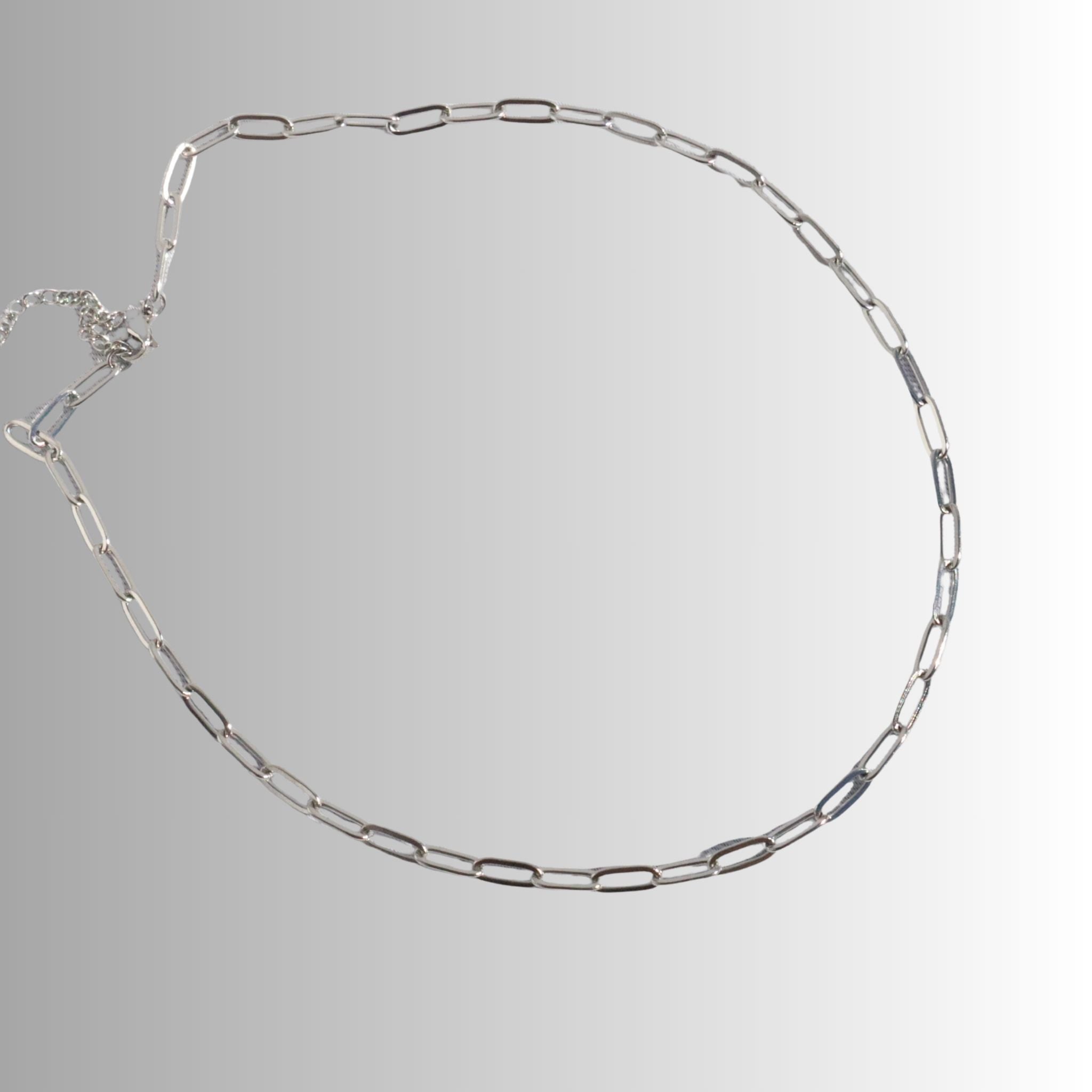 Paperclip Chain Necklace – Stainless Steel (Waterproof & Hypoallergenic)