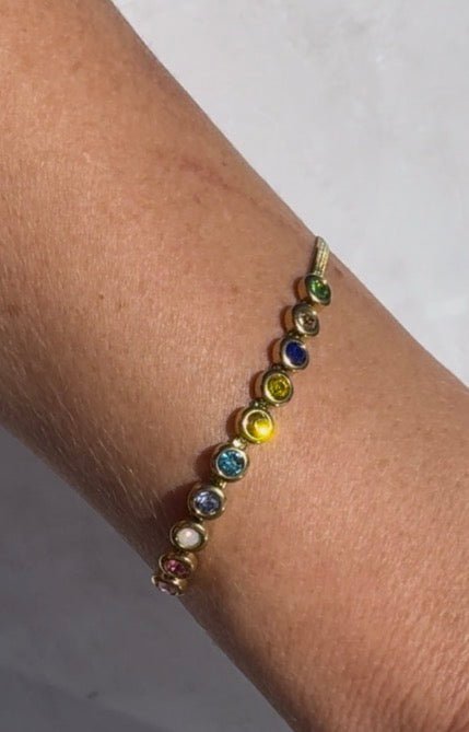 Prism Glow Bracelet – Waterproof Gold Jewelry – Aella Jewelry Co.