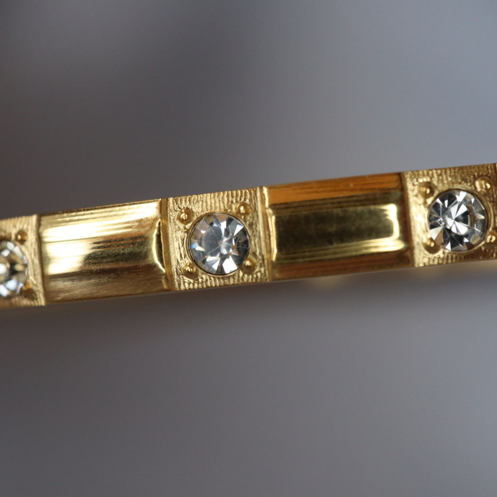 Celeste CZ Bangle Bracelet – 18K Gold Plated Stainless Steel