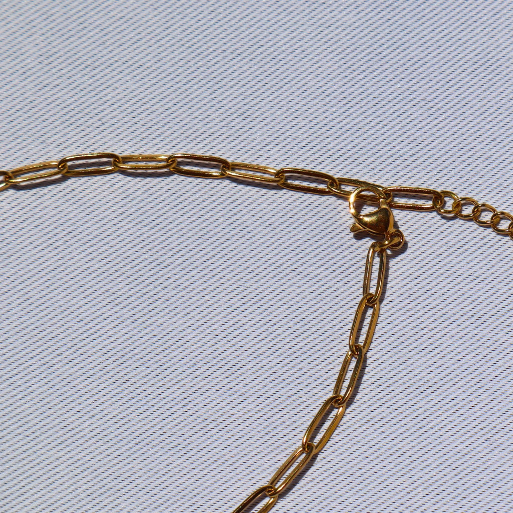 Paperclip Anklet – Waterproof 18K PVD Gold or Stainless Steel Chain Anklet