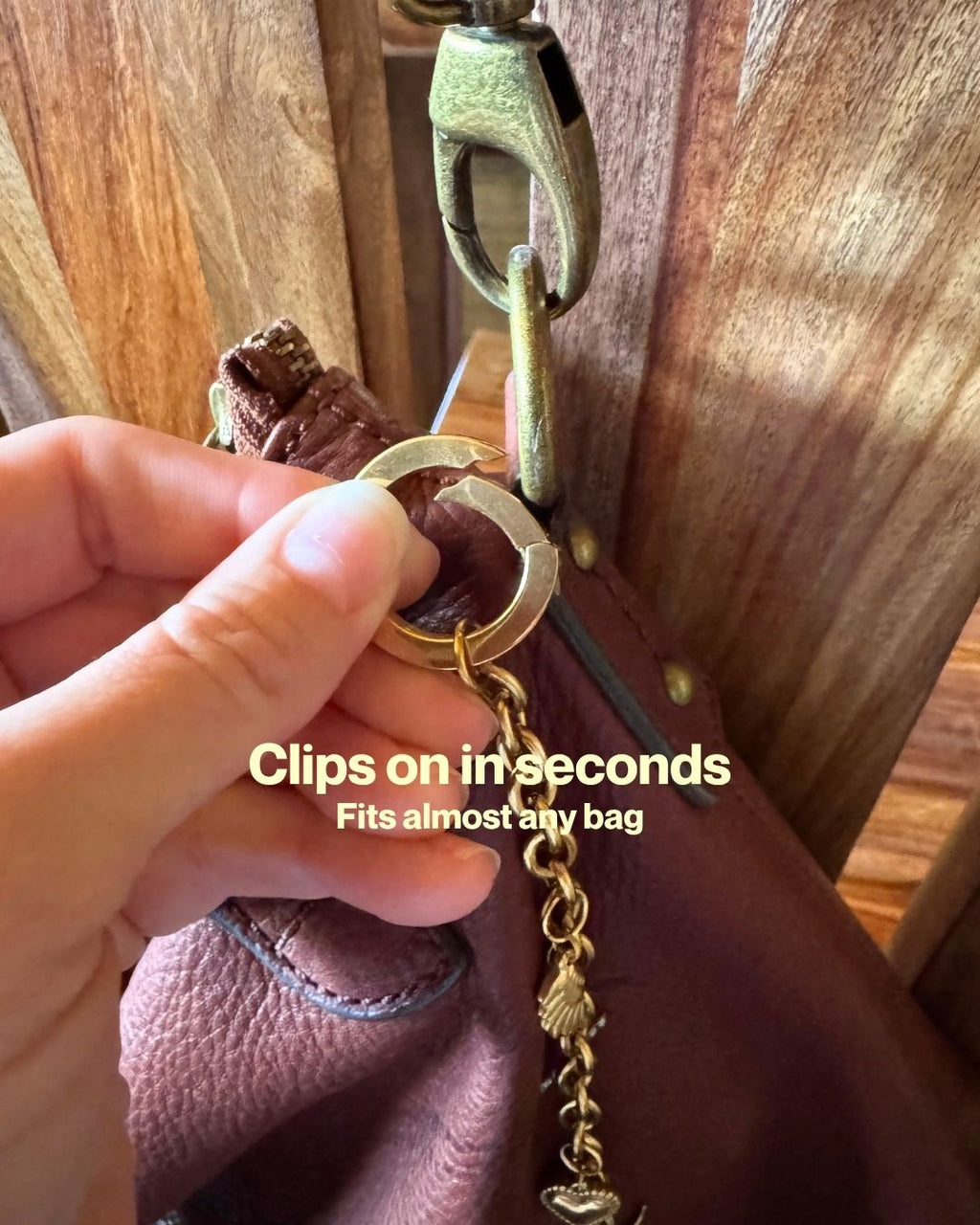 Western Cowgirl Gold Bag Charm Chain – Purse Charm with Cross, Heart & Turquoise, Bull Details